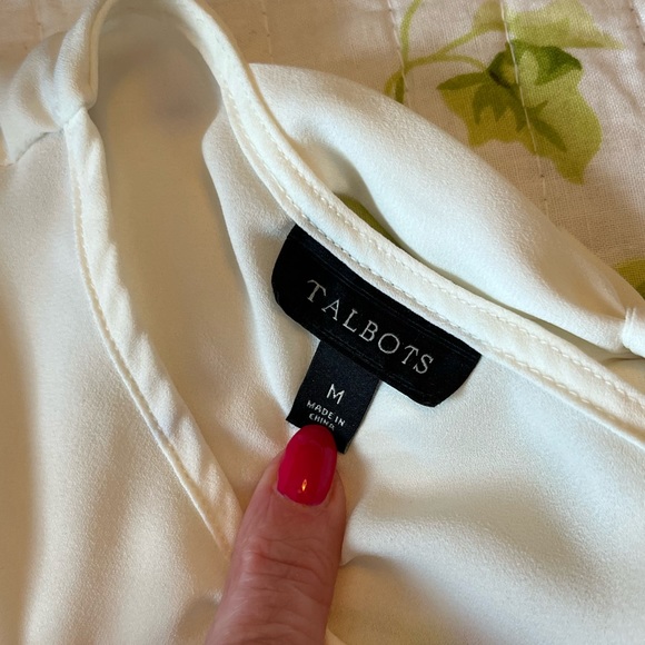 Talbots Off White Shell - Picture 2 of 3